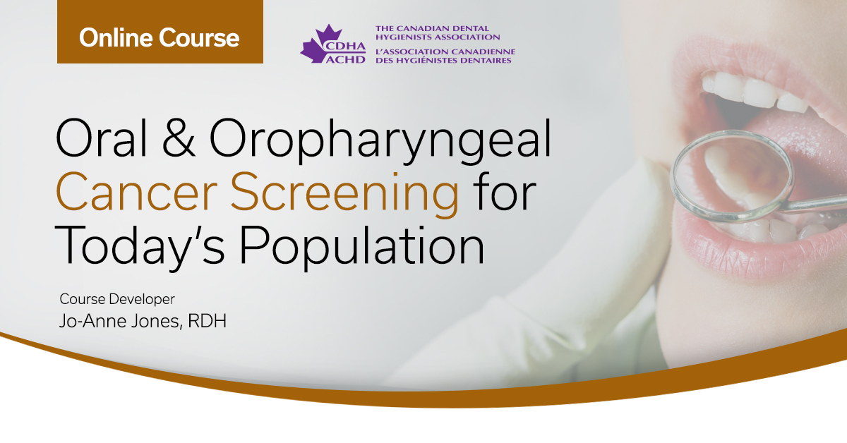 Oral Oropharyngeal Cancer Screening Online Course