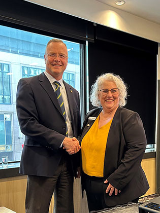 Dr. Taylor and Anne Caissie