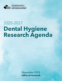 Cover of the 2025-27 Dental Hygiene Research Agenda