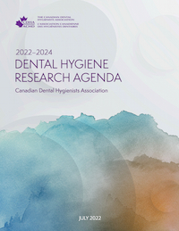 Cover of the 2022-24 Dental Hygiene Research Agenda
