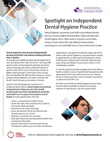 Spotlight on Independent Dental Hygienists