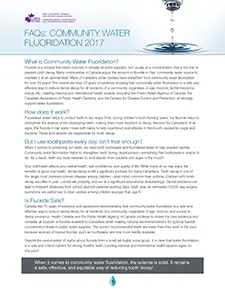 FAQs: Community Water Fluoridation