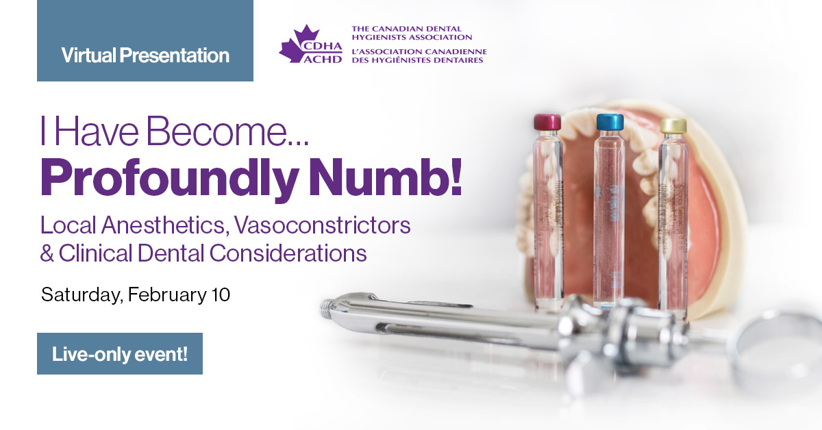 I Have Profoundly Numb! Local Anesthetics, Vasoconstrictors