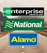 Enterprise, National, Alamo