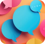 Multiple speech bubbles
