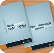 Images of cover of Dental Hygienists Code of Ethics in English and French