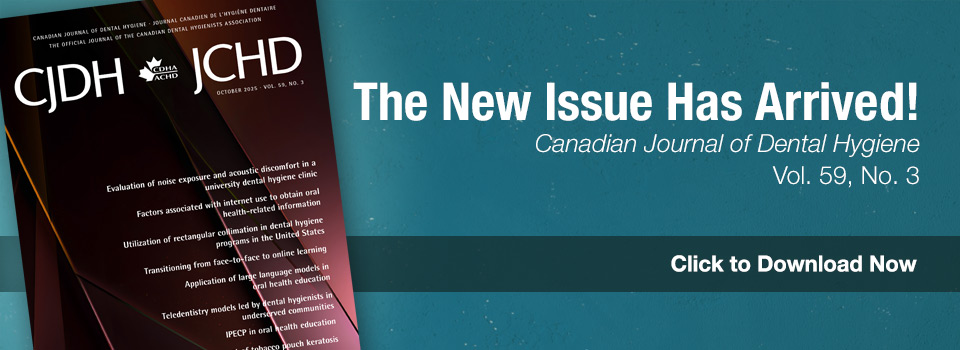 New Issue of CJDH