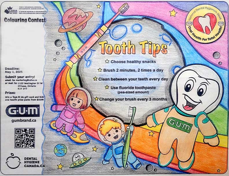 First place colouring contest 10-13 years old