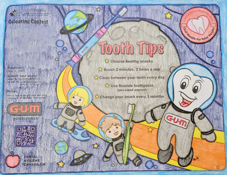 First place colouring contest 6-9 years old