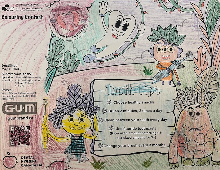 Third place colouring contest 5 and under