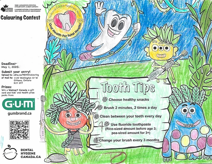 Second place colouring contest 5 and under