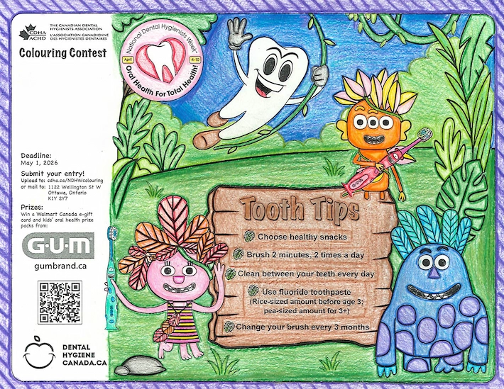 Second place colouring contest 10-13 years old