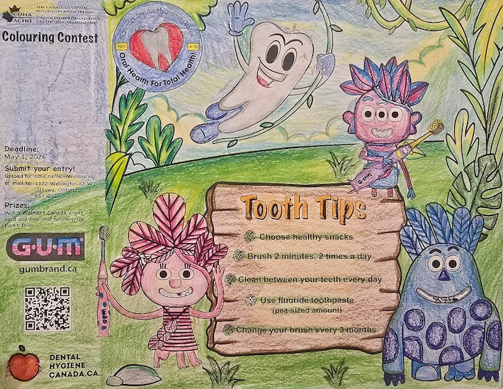 Third place colouring contest 10-13 years old