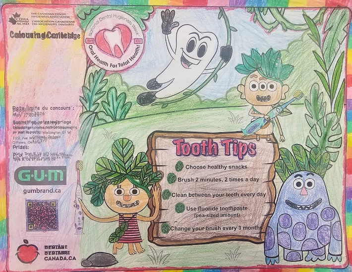 Second place colouring contest 6-9 years old